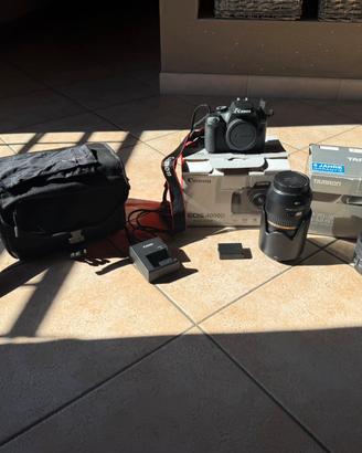 Canon 4000d obb 18-55 e 70-300