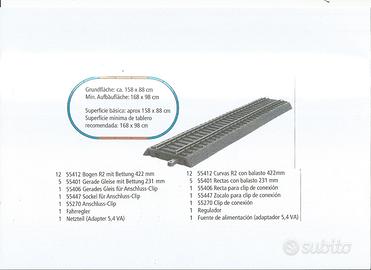PIKO - CIRCUITO OVALE 158 CM x 88 CM  - COMPLETO
