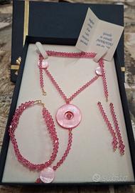 Set di gioielli Swarovski e oro 750