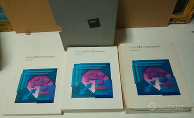 Libri e floppy-disk Lotus 1-2-3 Unix System V