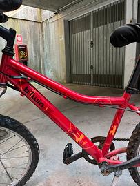 Mountain bike ragazzo B’Twin Rockrider 24”-rossa