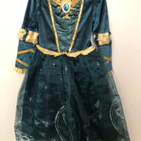 Vestito/costume carnevale Merida Disney store 4 A