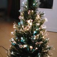 Albero di Natale ecologico luci led 82 cm