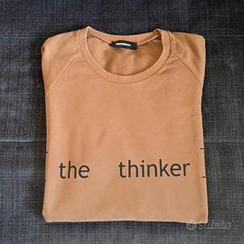 Felpa Imperial Camel "The Thinker" - 100% Cotone