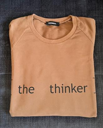 Felpa Imperial Camel "The Thinker" - 100% Cotone