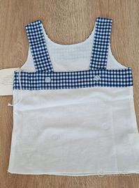 Canotta cotone Coccode' 9/12 mesi nuova quadretti