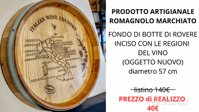 QUADRO IN LEGNO DI BOTTE PER VINO