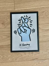 Keith Haring-poster con cornice