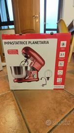 Impastatrice planetaria Kasanova 1300W 5L rossa