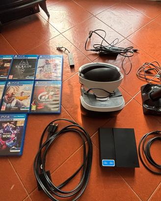 Psvr,  2 moove + baseRicarica + giochi + adatt ps5
