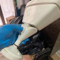 5 faretti da muro per interbo  bianchi