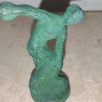 Miniatura "Discobolo di Mirone" in bronzo/ottone