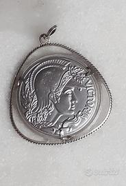 Medaglia Vintage Argento 800 - Dea Victoria 1980