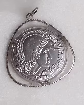 Medaglia Vintage Argento 800 - Dea Victoria 1980