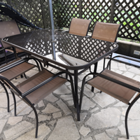 Set Tavolo con sedie poltrone da esterno giardino