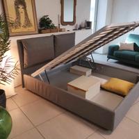 Letto matrimoniale contenitore NOCTIS sfoderabile
