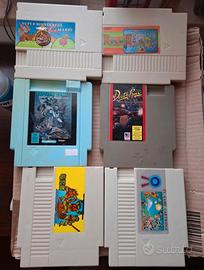 lotto di 6 giochi per NES 