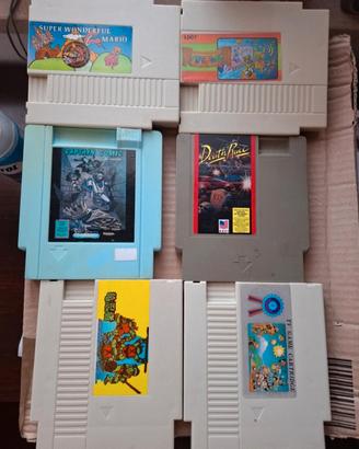 lotto di 6 giochi per NES 