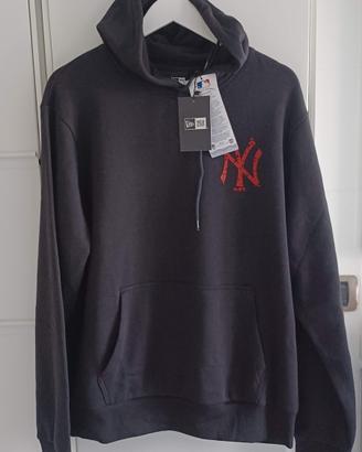 Felpa con cappuccio nuova New Era taglia L