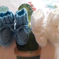 Scarpine neonato maschio fatte a mano