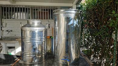 Bidoni serbatoi inox per olio
