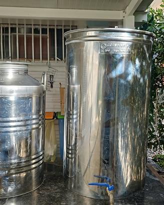 Bidoni serbatoi inox per olio