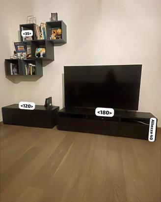 Parete attrezzata moderna porta TV