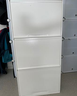 Scarpiera metallo bianco