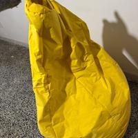 Poltrona sacco (pouf) giallo