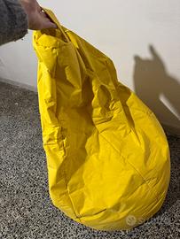 Poltrona sacco (pouf) giallo