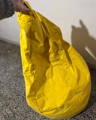 Poltrona sacco (pouf) giallo