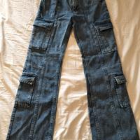 jeans ragazza con tasche laterali 