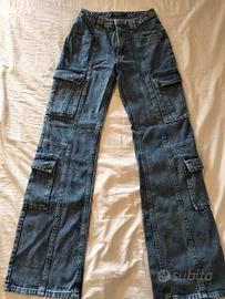 jeans ragazza con tasche laterali 