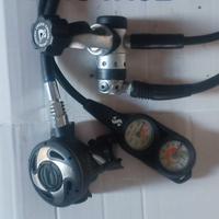 2 Erogatori sub Cressi Sub Dacor manometro+frusta 