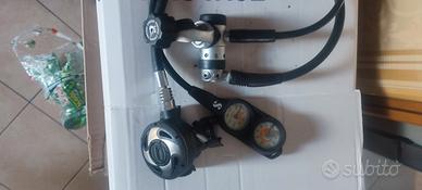 2 Erogatori sub Cressi Sub Dacor manometro+frusta 