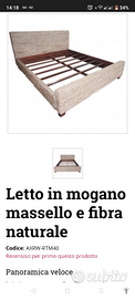 Letto king size per materasso 180x200 cm