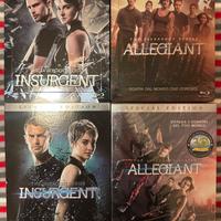 Serie Divergent-Insurgent e Allegiant bluray e dvd