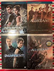 Serie Divergent-Insurgent e Allegiant bluray e dvd