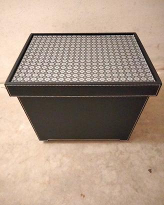 contenitore eco pelle con rotelle 