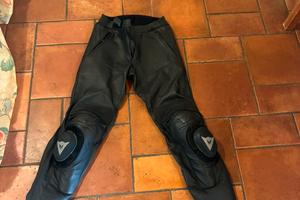 Pantaloni moto dainese pelle uomo