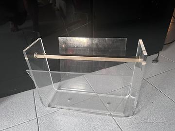 Plexiglas design portariviste  anni 80
