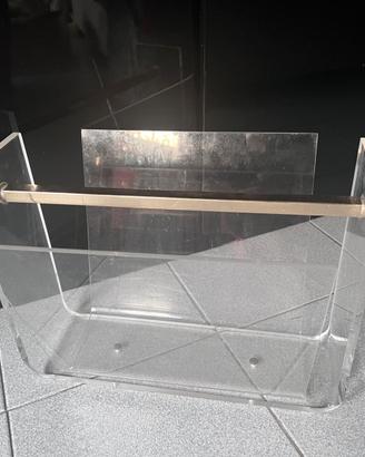 Plexiglas design portariviste  anni 80