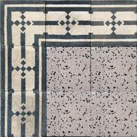 Cementine antiche, mattoni in graniglia decorati