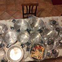 Batteria pentole in acciaio 17 pezzi