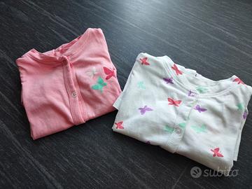 Coppia di tutine pigiama bimba 18-24 mesi