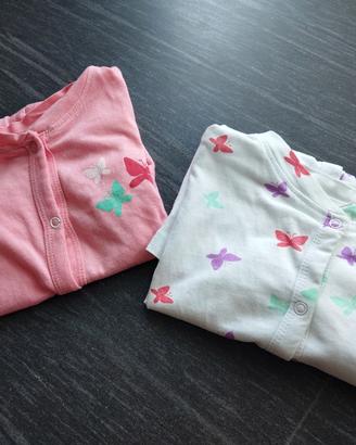 Coppia di tutine pigiama bimba 18-24 mesi