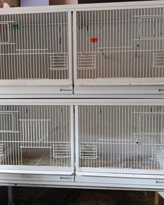 2 Gabbia con carello da 90*40*30
