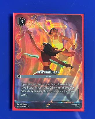 Carta Disney Lorcana Desperate Plan