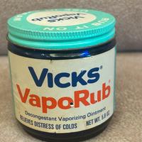 Barattoli di vetro Vicks Vaporub Vintage