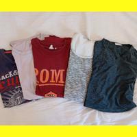 MAGLIE SHIRT UOMO usate in stock 5 abiti cotone